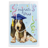 Basset Graduate Mittlere Geschenktüte (Vorderseite)