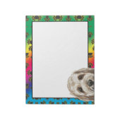 Basset Griffon Vendeen farbenfrohe Hundepete Muste Notizblock (Rotiert)