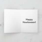 Basset Halloween Card Karte (Innenseite)