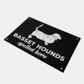 Basset hier verdorben fußmatte (Schrägansicht)