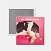 Basset Hintern Magnet (Vorderseite/Rückseite)