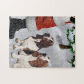 Basset Hop mit Weihnachten Puzzle (Horizontal)