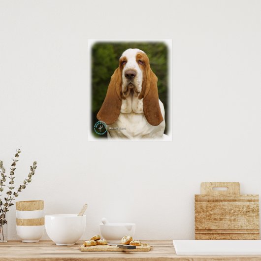 Basset Hound 9L9D-22_2 Poster (Küche)