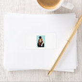 Basset Hound Absolvent Adressaufkleber (Insitu)