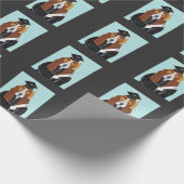 Basset Hound Absolvent Geschenkpapier (Ecke)