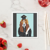Basset Hound Absolvent Serviette (Beispiel)