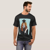 Basset Hound Absolvent T-Shirt (Vorne ganz)