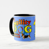 Basset Hound Agility Geschenke Tasse (Vorderseite Links)