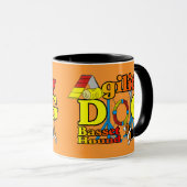 Basset Hound Agility Geschenke Tasse (VorderseiteRechts)