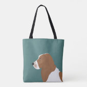 Basset Hound Allover Tasche (Rückseite)