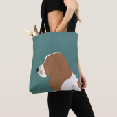 Basset Hound Allover Tasche (Von Nahem)