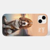 Basset Hound am See Case-Mate iPhone Hülle (Rückseite (Horizontal))