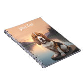 Basset Hound am See Notizblock (Rechte Seite)