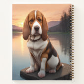 Basset Hound am See Notizblock (Rückseite)