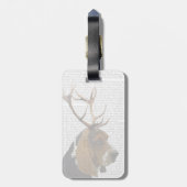 Basset Hound and Antlers Gepäckanhänger (Rückseite vertikal)