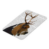 Basset Hound and Antlers Magnet (Linke Seite)