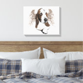 Basset Hound Angel Leinwanddruck (Insitu (Schlafzimmer))