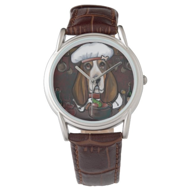 BASSET HOUND ARMBANDUHR (Vorderseite)