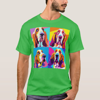 Basset Hound Art Dog Lover Geschenke 1 T-Shirt