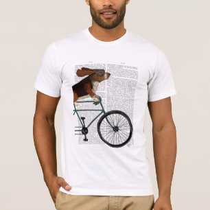 Basset Hound auf dem Fahrrad T-Shirt