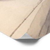 Basset Hound auf Skateboard Poster (Ecke)