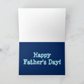 Basset Hound auf Vatertagskarte Karte (Innenseite)