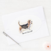 Basset Hound! Aufkleber (Umschlag)