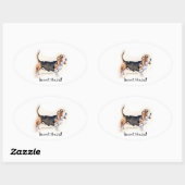 Basset Hound! Aufkleber (Blatt)