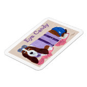 Basset Hound Augenschmaus Magnet (Linke Seite)