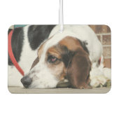 Basset Hound Autolufterfrischer (Vorderseite)