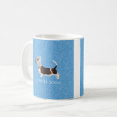 Basset Hound bald gut laufen Kaffeetasse (Vorderseite Links)