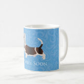 Basset Hound bald gut laufen Kaffeetasse (VorderseiteRechts)