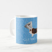 Basset Hound bald gut laufen Kaffeetasse (Vorderseite Links)