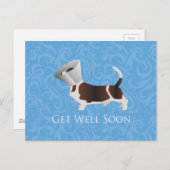 Basset Hound bald gut laufen Postkarte (Vorne/Hinten)