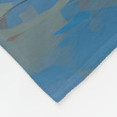 Basset Hound Beach Surfen Malerei Fleecedecke (Ecke)