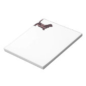 Basset Hound-BESTE FREUNDIN Notizblock (Rotiert)