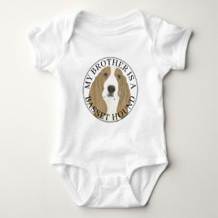 Basset Hound Big Brother Baby Strampler