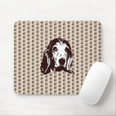 Basset Hound Big Face Mousepad (Mit Mouse)