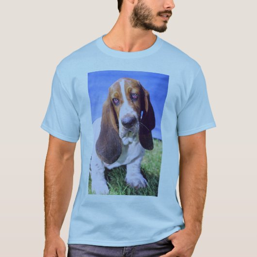 Basset-Hound-Bild T-Shirt (Vorderseite)