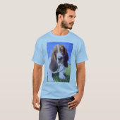 Basset-Hound-Bild T-Shirt (Vorne ganz)
