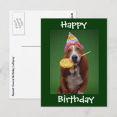 Basset Hound Birthday Lollipop Postkarte (Vorne/Hinten)