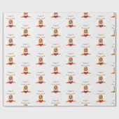 Basset Hound Birthday Wrapping Paper Geschenkpapier (Flach)