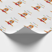 Basset Hound Birthday Wrapping Paper Geschenkpapier (Ecke)