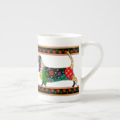 Basset Hound Bone China Tasse (Rechts)