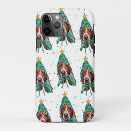Basset Hound Breed Dog Pattern Sterne Weihnachten Case-Mate iPhone Hülle