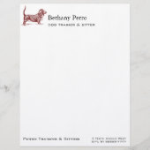 Basset Hound Briefbogen (Vorderseite)