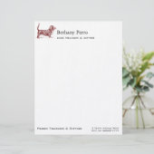 Basset Hound Briefbogen (Stehend Vorderseite)