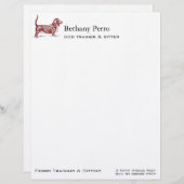 Basset Hound Briefbogen (Vorne/Hinten)