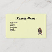 Basset Hound-Brüter-Visitenkarte Visitenkarte (Rückseite)