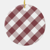 Basset Hound Buffalo Karo Keramik Ornament (Hinten)